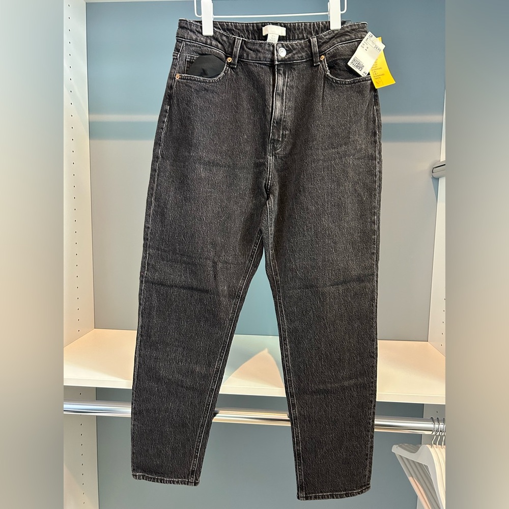 H&M Black Distressed jeans. Size 12. Brand new with tags !